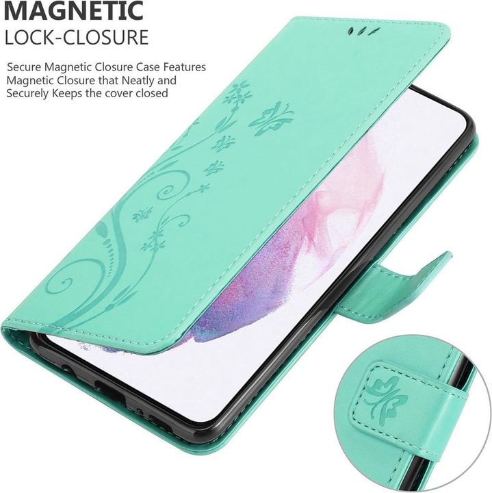 Actual product image Cadorabo Flower Book cover (Samsung Galaxy S21+)