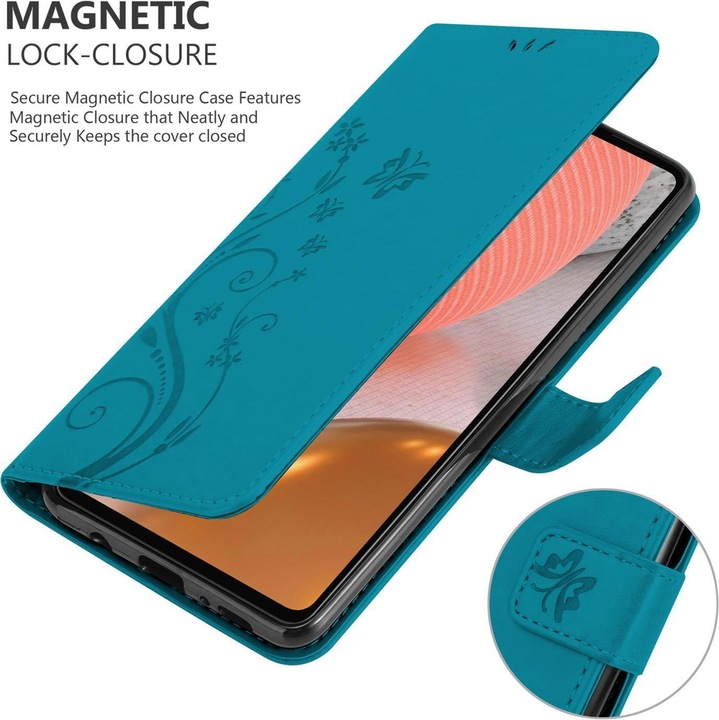 Actual product image Cadorabo Flower Book cover (Samsung Galaxy A72, Samsung Galaxy A72 5G)