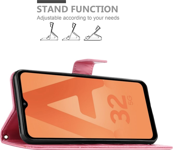 Actual product image Cadorabo Flower Book cover (Samsung Galaxy A32 5G)