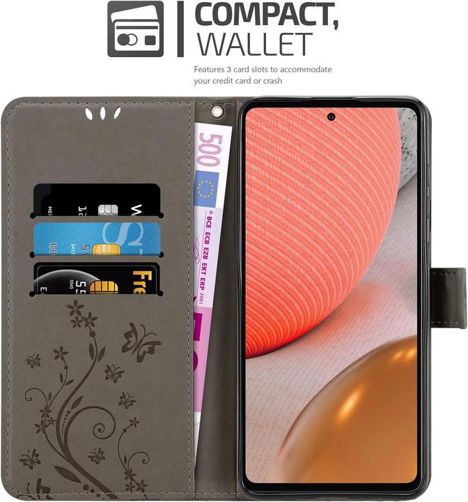 Produktbild Cadorabo Flower Book Hülle (Samsung Galaxy A72, Samsung Galaxy A72 5G)