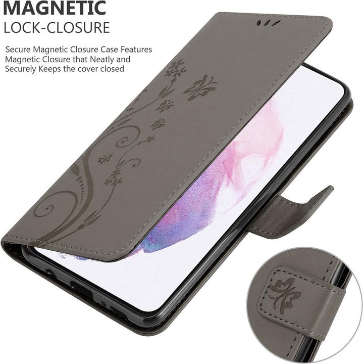 Actual product image Cadorabo Flower Book cover (Samsung Galaxy S21+)