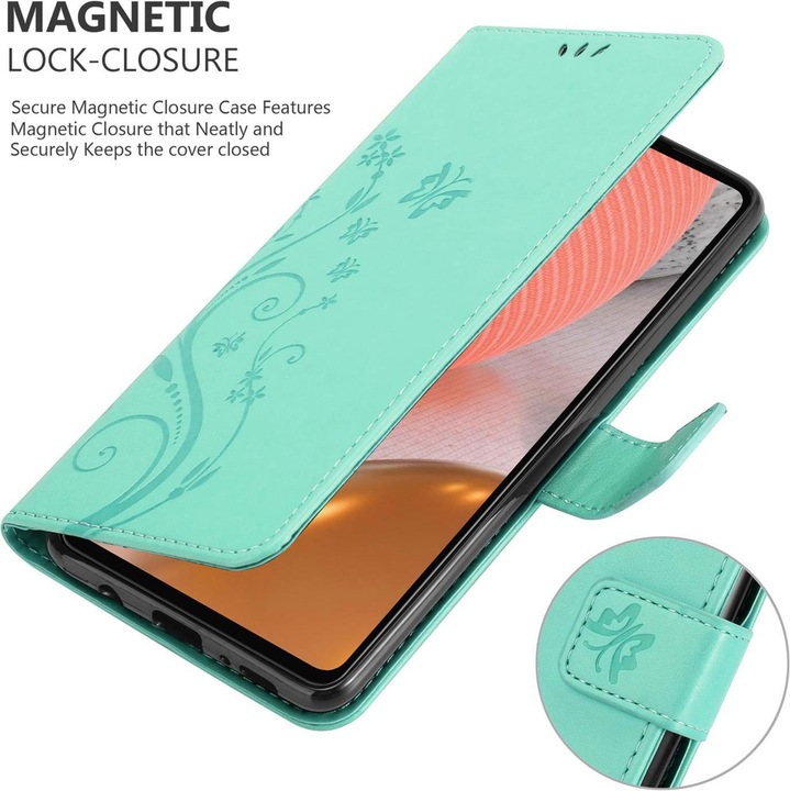 Actual product image Cadorabo Flower Book cover (Samsung Galaxy A72, Samsung Galaxy A72 5G)