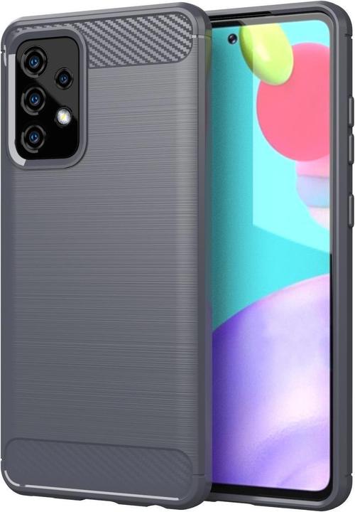 Actual product image Cadorabo TPU Ultra Slim carbon stainless steel combi sleeve (Samsung Galaxy A91, Samsung Galaxy S10 Lite)