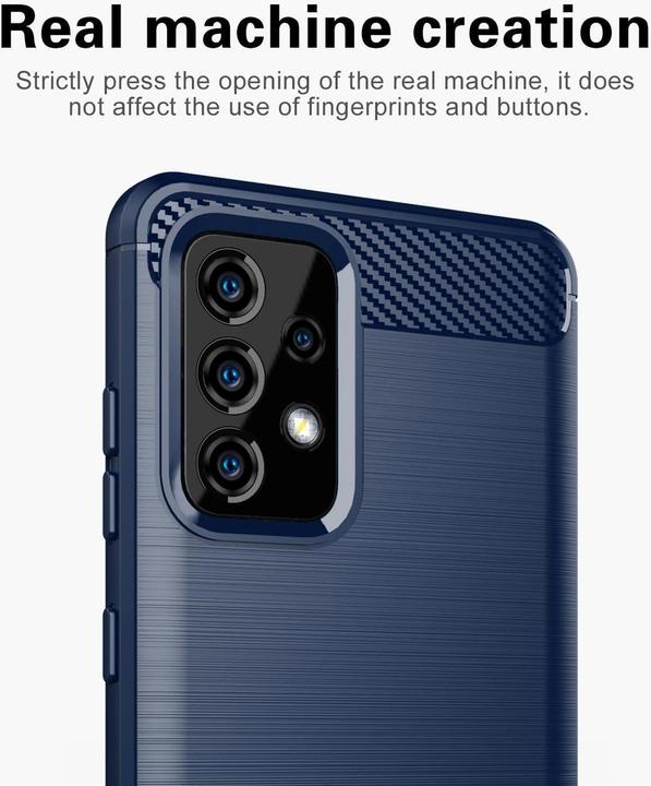 Actual product image Cadorabo TPU Ultra Slim carbon stainless steel combi sleeve (Samsung Galaxy A91, Samsung Galaxy S10 Lite)