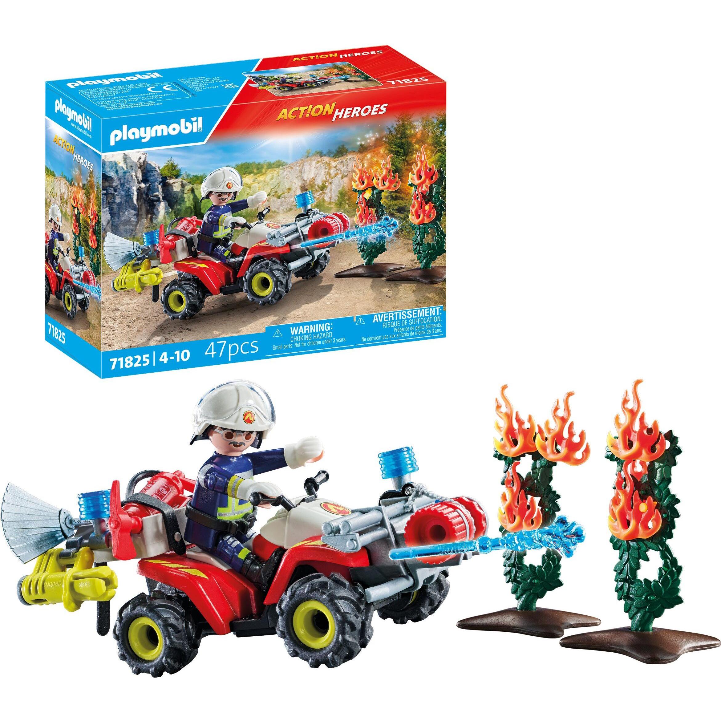 Playmobil 71825 Feuerwehr Quad löscht Heckenbrand (71825)