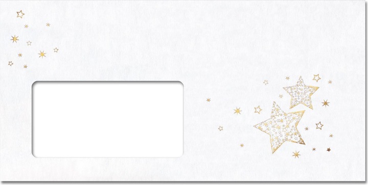 Produktbild Sigel Weihnachtsbriefumschlag ”Golden Glow” (C6/5, 50 x)