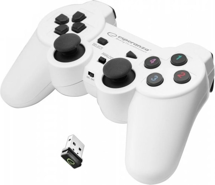 Esperanza EGG108W Gaming-Controller, RF Gamepad Analog / Digital PC, Playstation 3 (PC, PS3)
