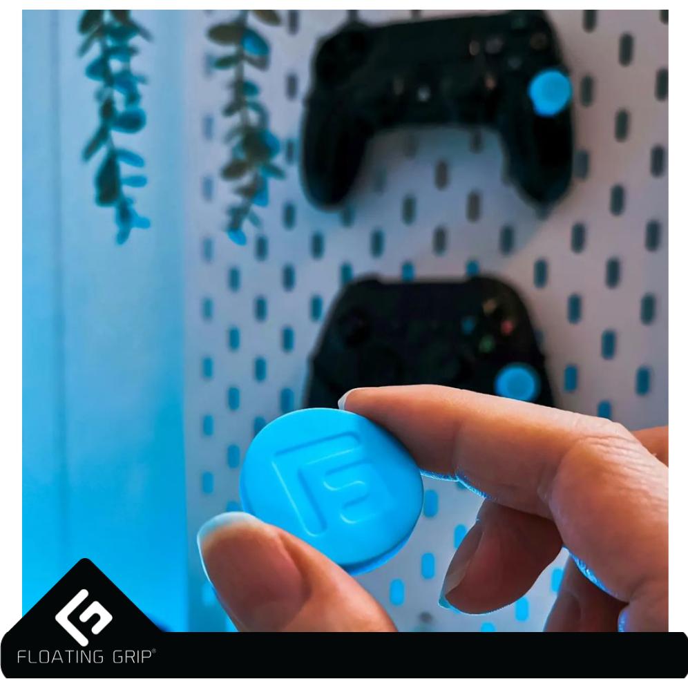 Thumbnail - Floating Grip Wall Mount Covers (Turquoise), Gaming Controller Zubehör, Türkis