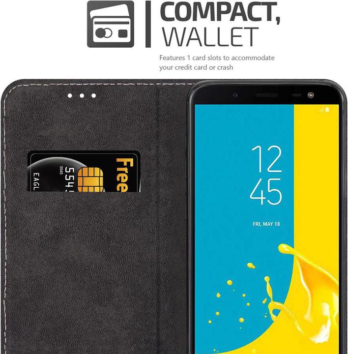 Productafbeelding Cadorabo X-Wallet hoes voor kunstleer pak (Samsung Galaxy J6 (2018))