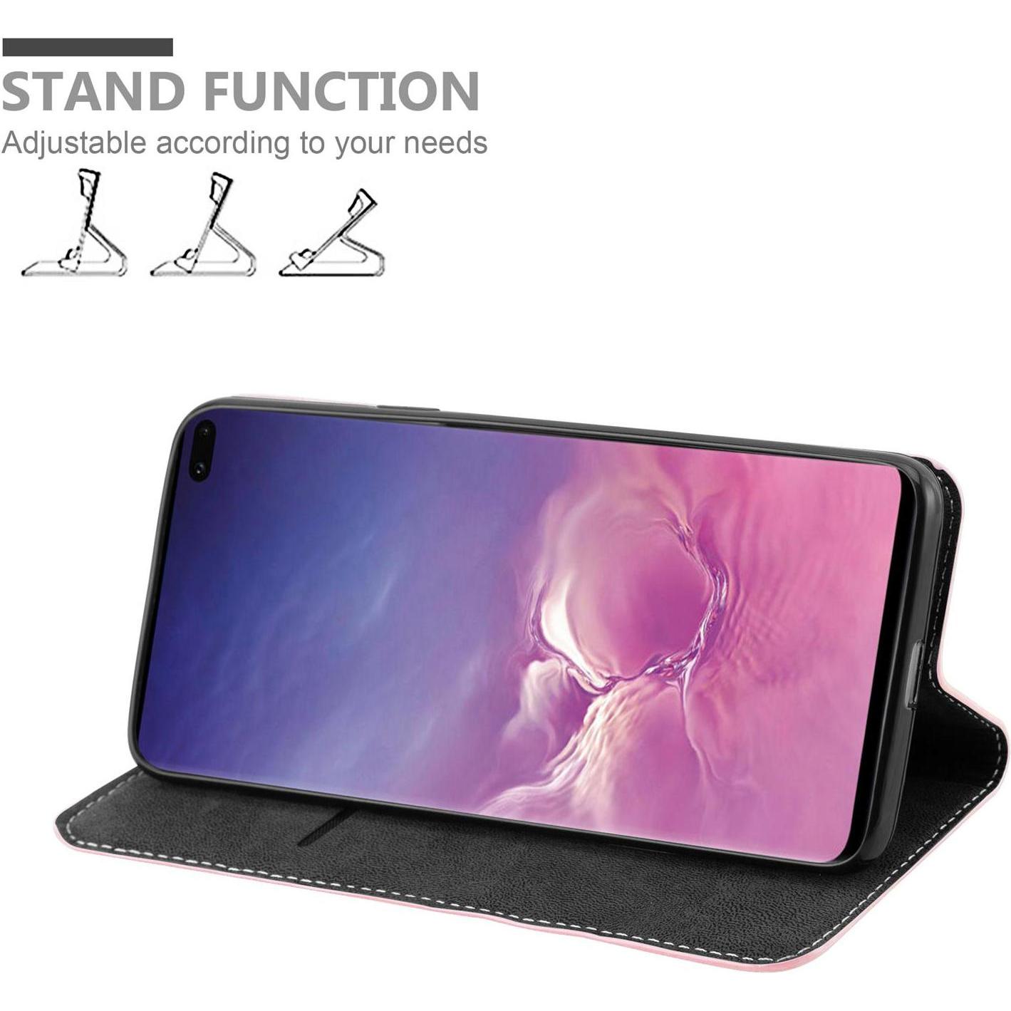 Thumbnail - Cadorabo X-Wallet Kunstlederkombi Hülle (Samsung Galaxy S10+), Smartphone Hülle, Rosa