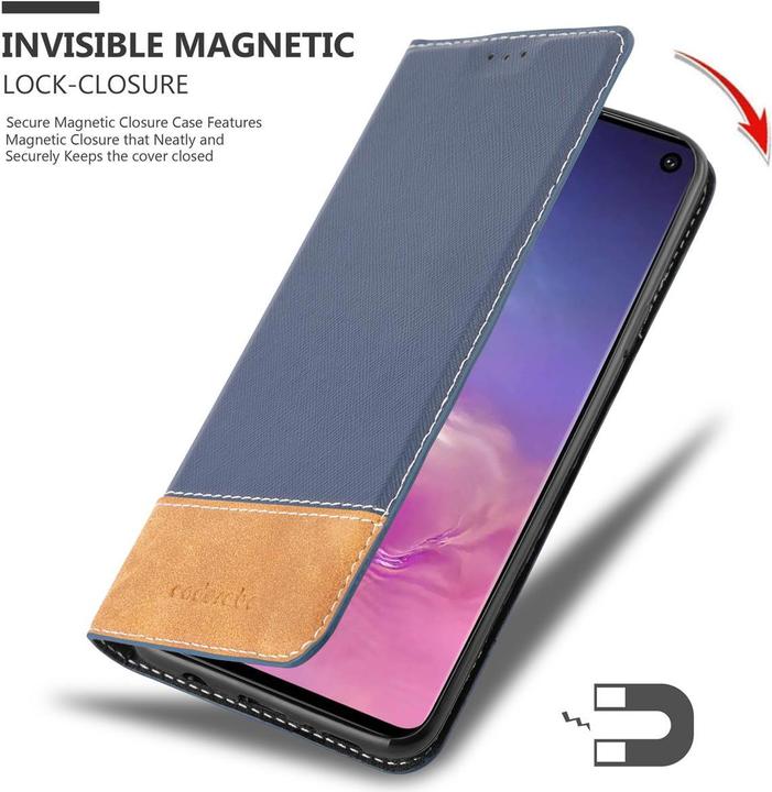 Productafbeelding Cadorabo X-Wallet hoes voor kunstleer pak (Samsung Galaxy S10)