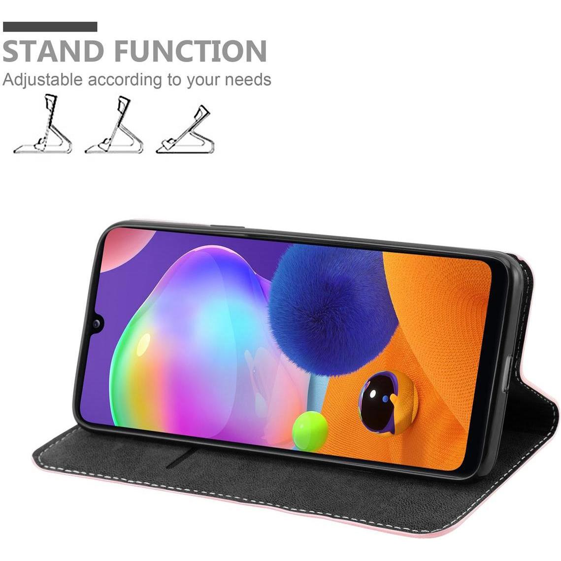 Thumbnail - Cadorabo X-Wallet Kunstlederkombi Hülle (Samsung Galaxy A31), Smartphone Hülle, Rosa