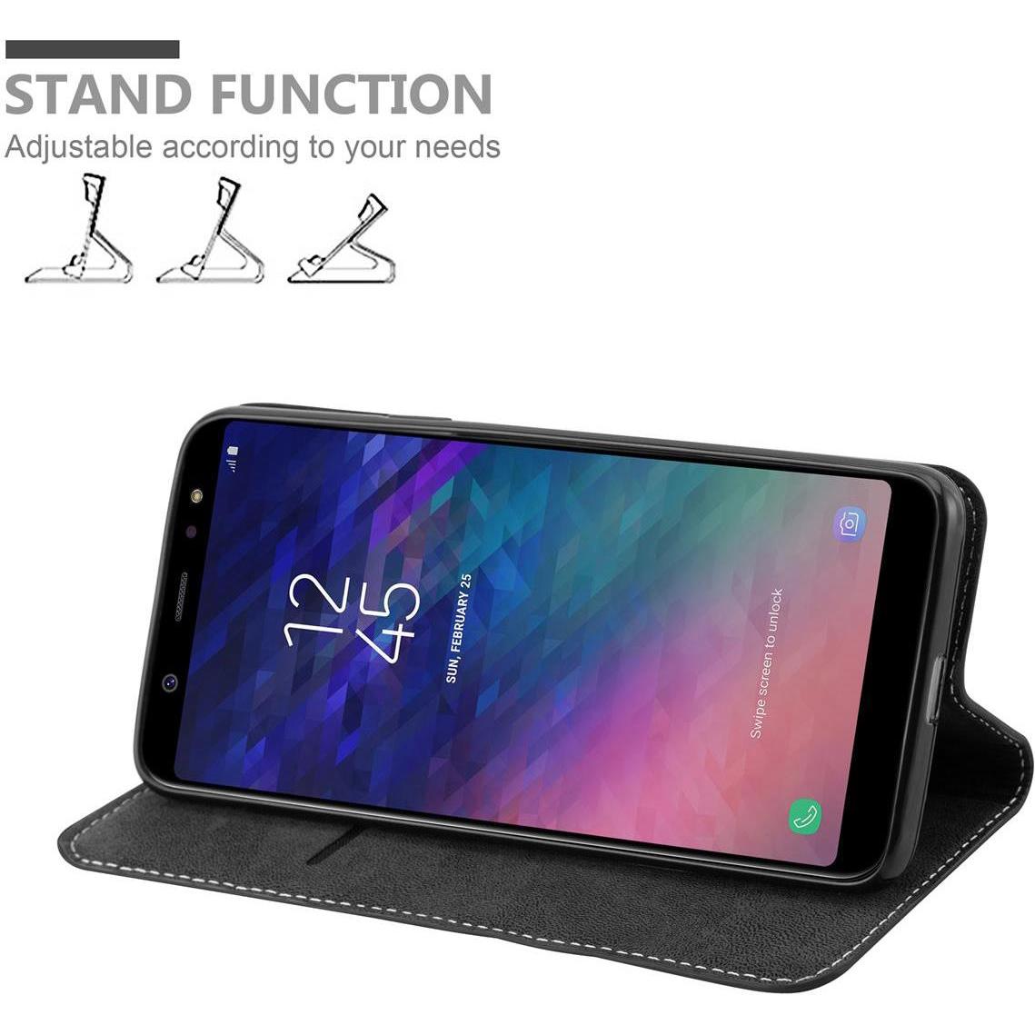 Thumbnail - Cadorabo X-Wallet Kunstlederkombi Hülle (Samsung Galaxy A6+), Smartphone Hülle, Schwarz