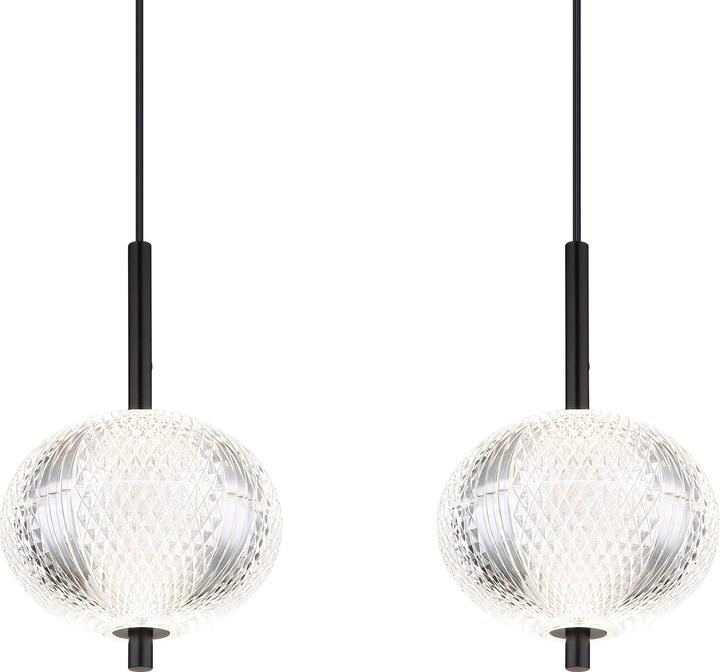 Produktbild Globo Hängeleuchte Metall Schwarz Matt, 1xled