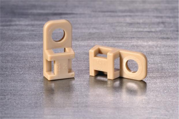 Actual product image HellermannTyton SCREW 20.4 x 10.2 CTAM1 PEEK BGE 100 pcs (Plastic cable ties, 20.50 mm, 100 pcs.)