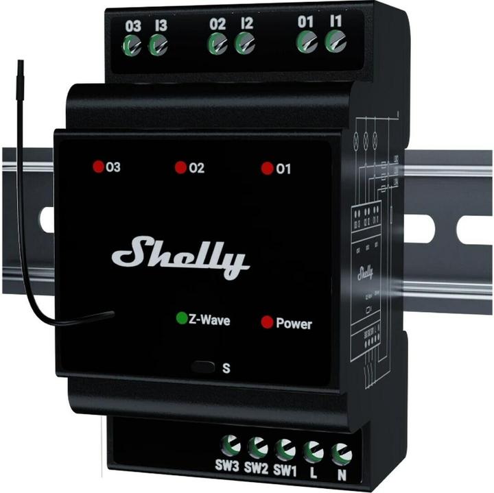 Produktbild Shelly Qubino Wave Pro 3 (Schaltaktor)