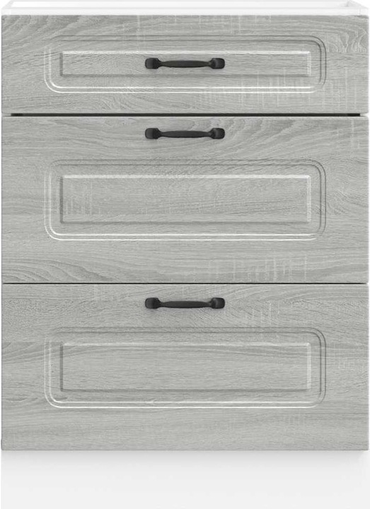 Immagine prodotto VidaXL Base cucina Kalmar Grey Sonoma in legno Base lavello (60 x 46 x 81,5 cm)