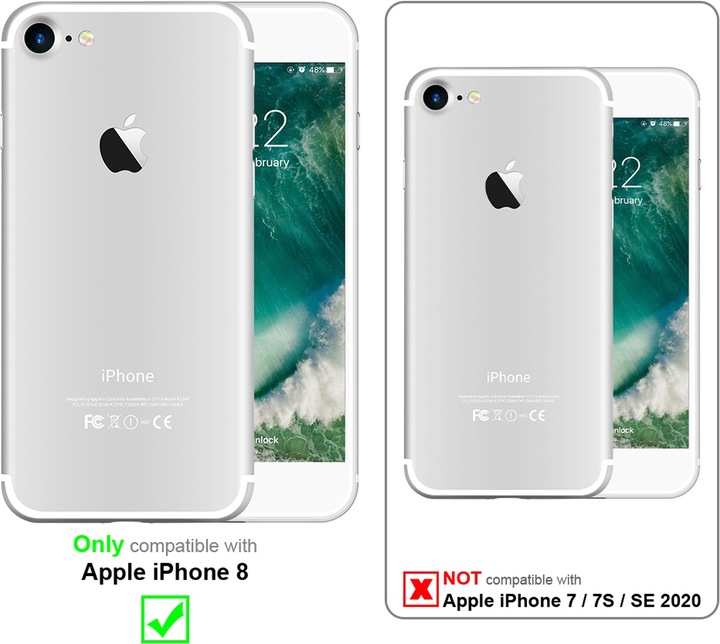 Actual product image Cadorabo Outdoor cover 360 degree protection (Apple iPhone 8)