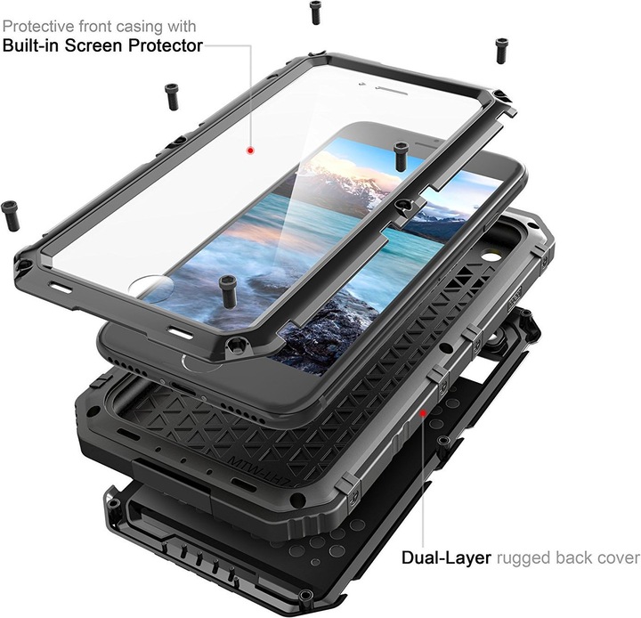 Actual product image Cadorabo Outdoor cover 360 degree protection (Apple iPhone 8)