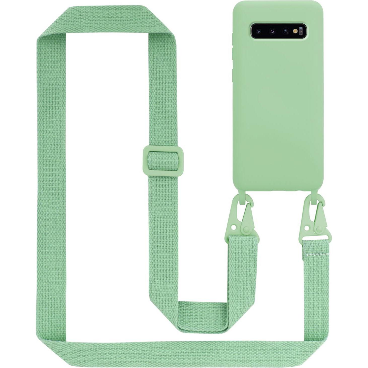 Cadorabo TPU Cover Handy Kette Liquid, Handykette, Grün