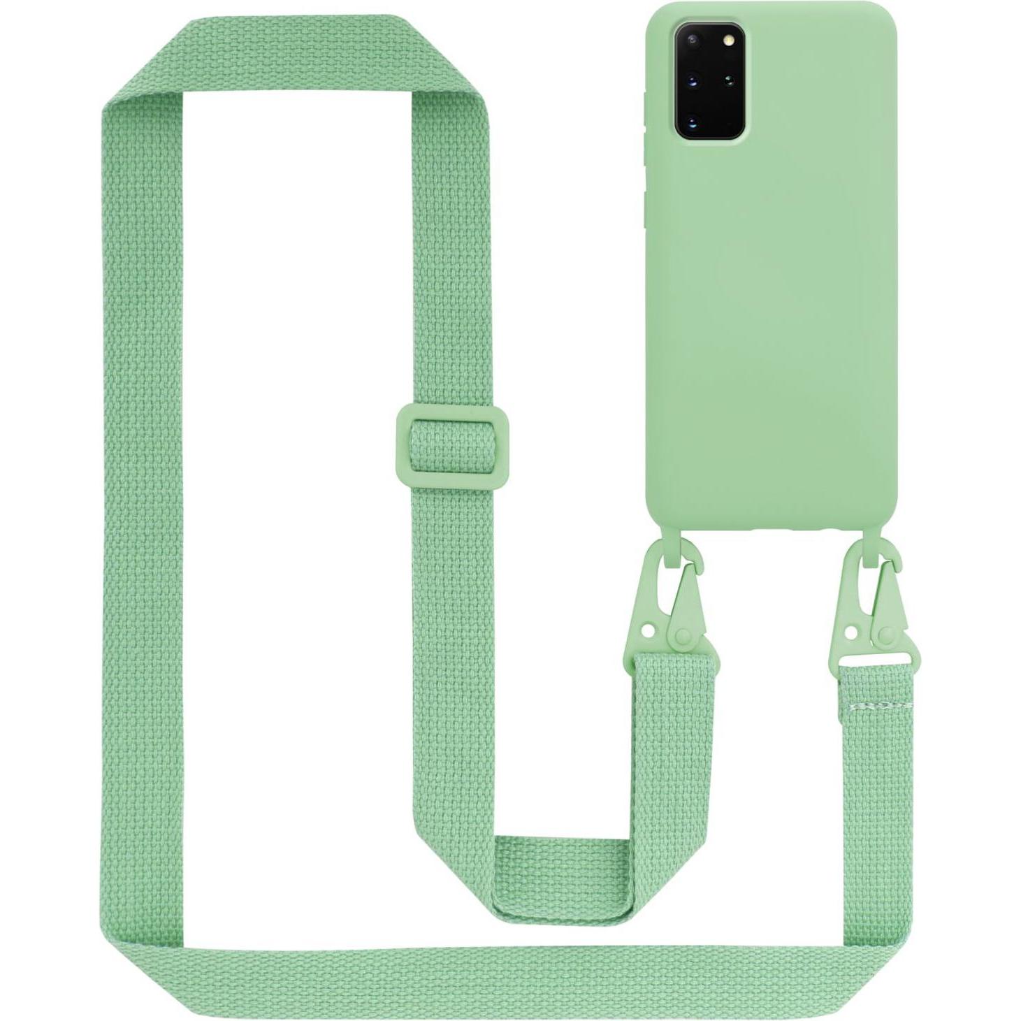 Cadorabo TPU Cover Handy Kette Liquid (Samsung Galaxy S20+), Smartphone Hülle, Grün