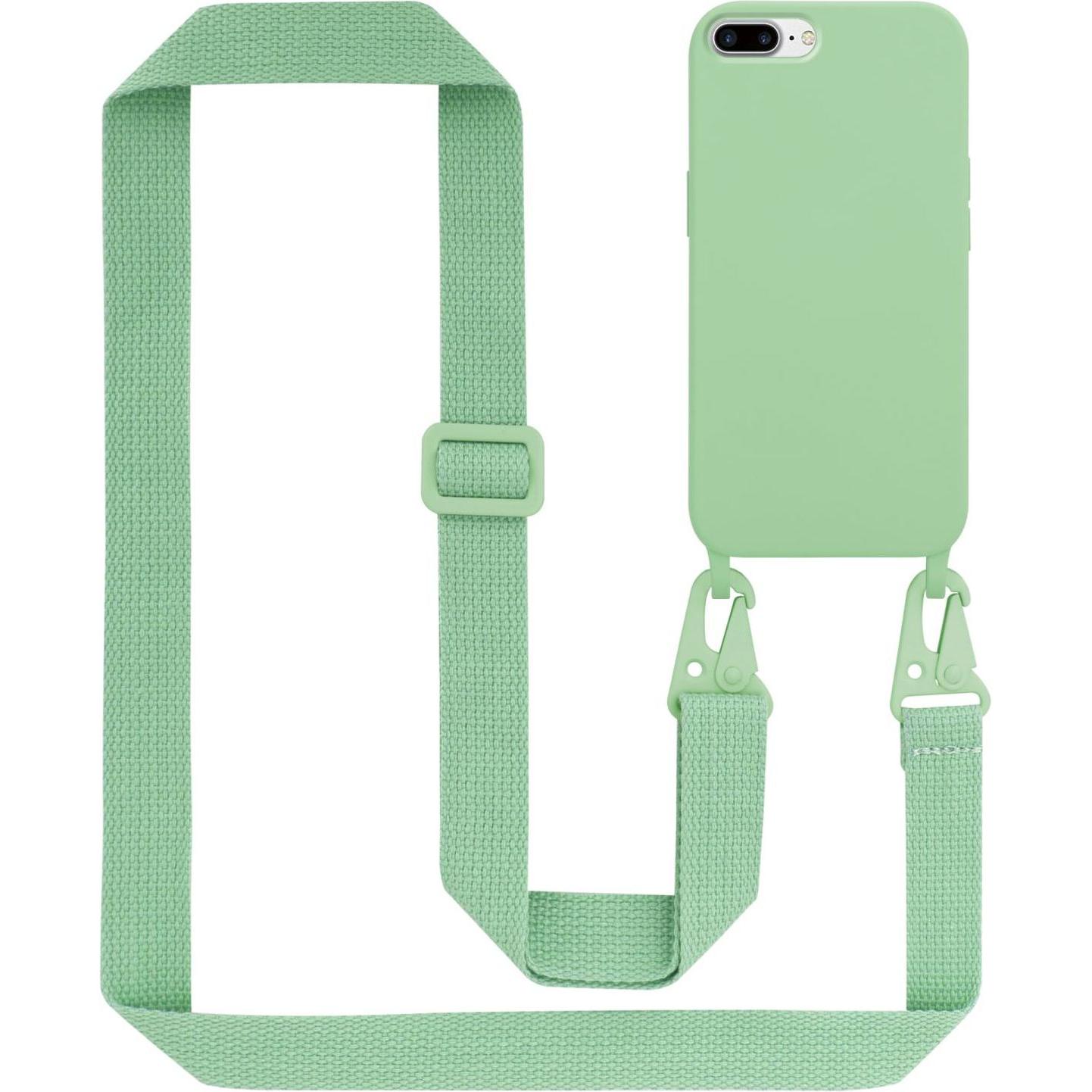 Cadorabo TPU Cover Handy Kette Liquid (Apple iPhone 7 Plus), Smartphone Hülle, Grün