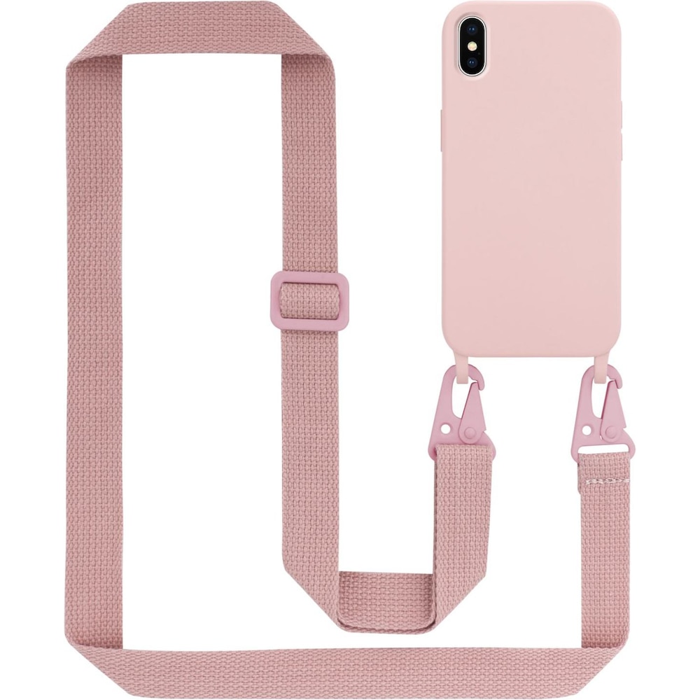 Cadorabo TPU Cover Handy Kette Liquid, Handykette, Rosa