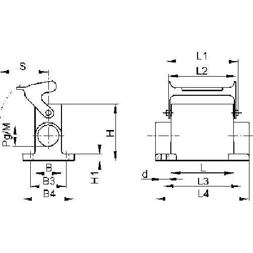 Thumbnail - Lapp Sockelgehäuse PG16 EPIC H-A 1, Elektronikkabel + Stecker, Grau