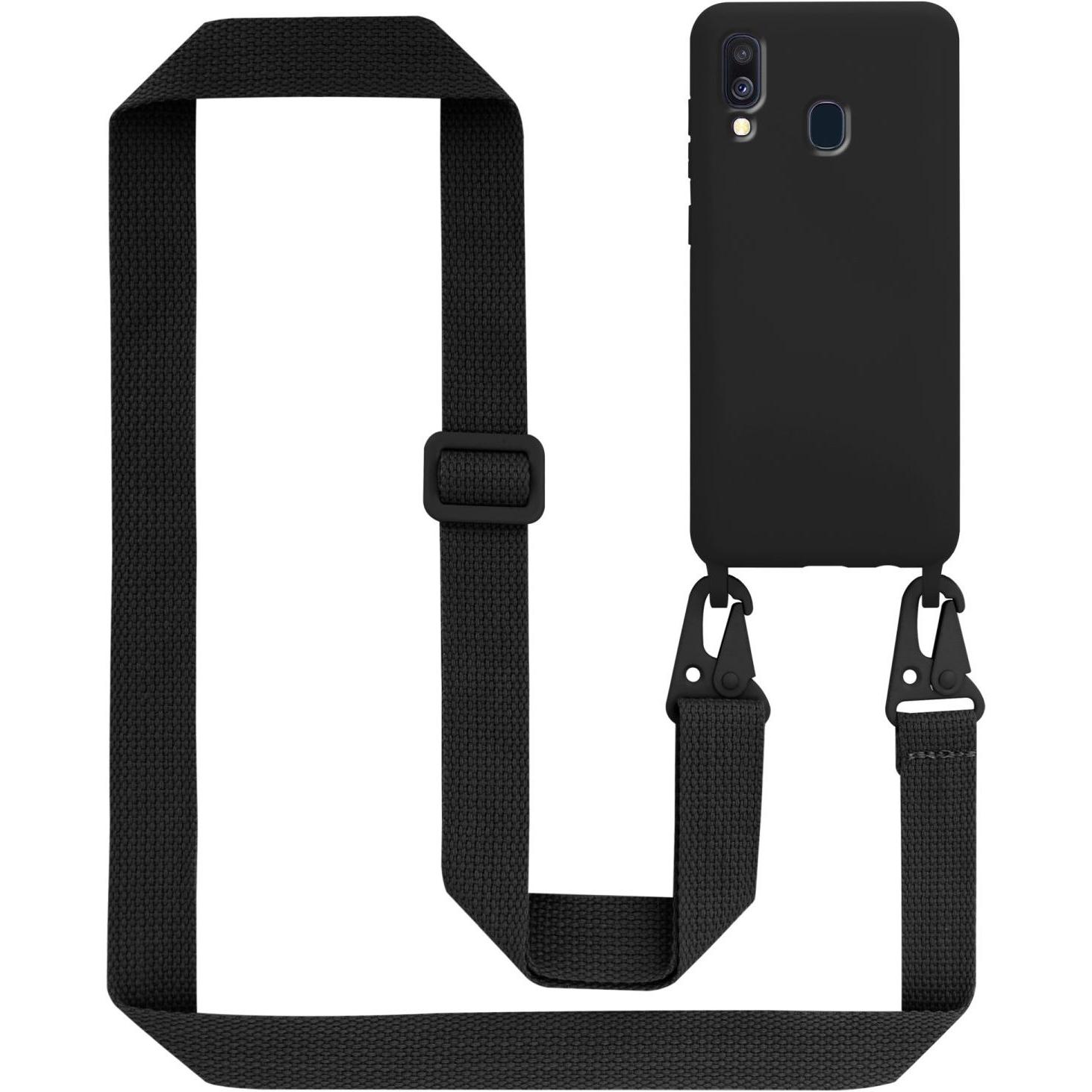 Cadorabo TPU Cover Handy Kette Liquid, Handykette, Schwarz