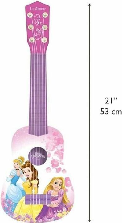 Produktbild Lexibook Disney Prinzessin Meine erste Gitarre 21 Zoll / 53cm (Multilingual)