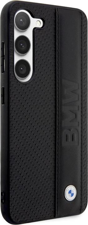 Produktbild BMW BMHCS23S22RDPK S23 S911 czarny/black hardcase Leather Textured & Stripe (Samsung Galaxy S23)