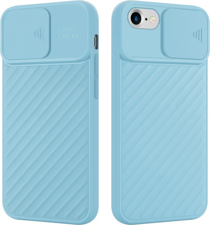 Immagine prodotto Cadorabo Cover in TPU con protezione della fotocamera (Apple iPhone 7, Apple iPhone SE (seconda generazione))