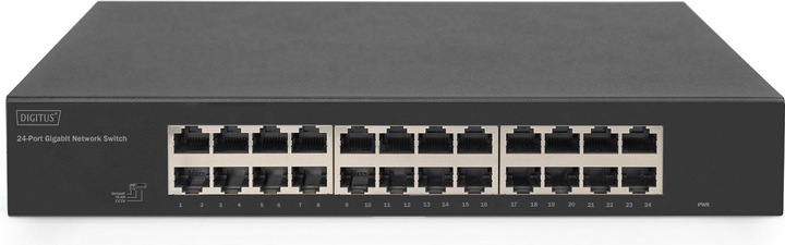 Produktbild Digitus 24-Port Gigabit Switch, 19 Zoll, Unmanaged (24 Ports)