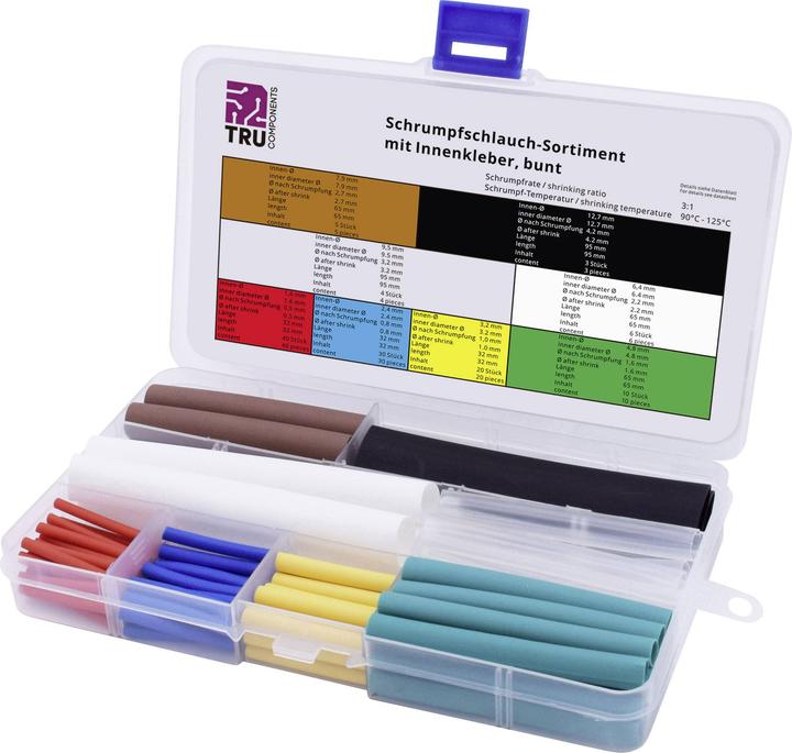 Tru Components Schrumpfschlauch-Sortiment, 118 teilig (118 x)