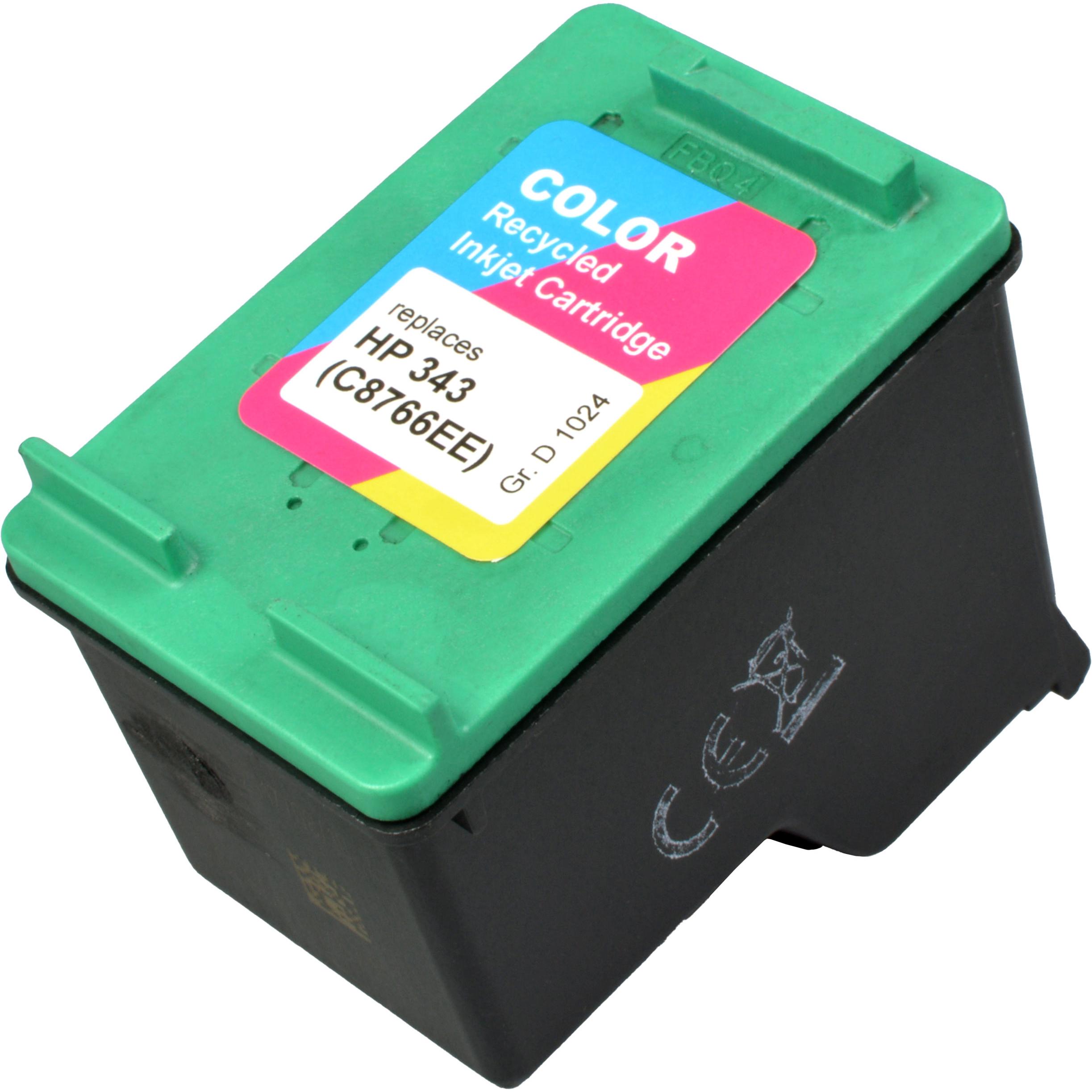 Ampertec, Druckerpatrone, Tinte ersetzt HP C8766E 343 3-farbig (M, Y, C)
