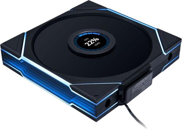 Lian-Li UNI FAN TL LCD Wireless Lüfter, ARGB, PWM - 140mm, schwarz (140 mm, 1 x)