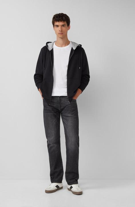 Produktbild s.Oliver Sweatshirt Jacke Sweatshirt-Jacke mit Kapuze und Logo (S)