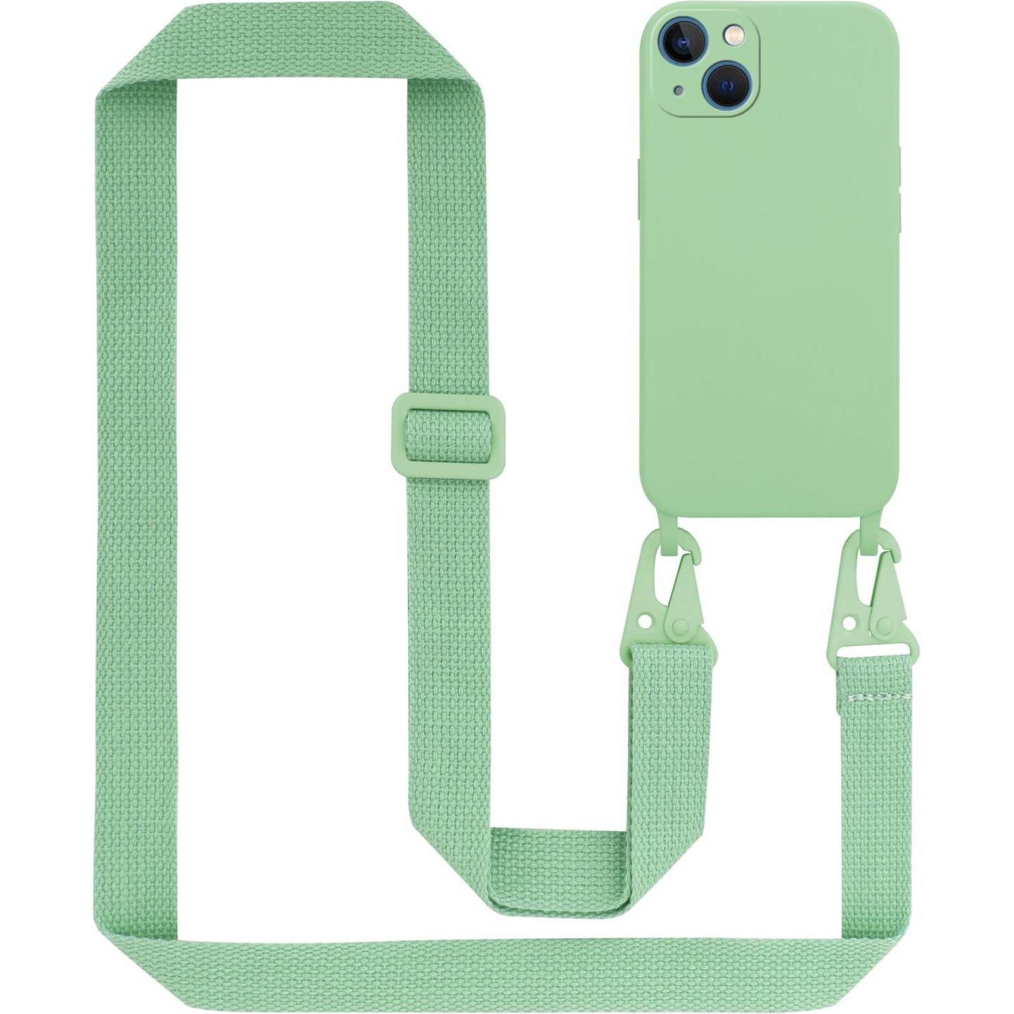 Cadorabo TPU Cover Handy Kette Liquid (Apple iPhone 13), Smartphone Hülle, Grün