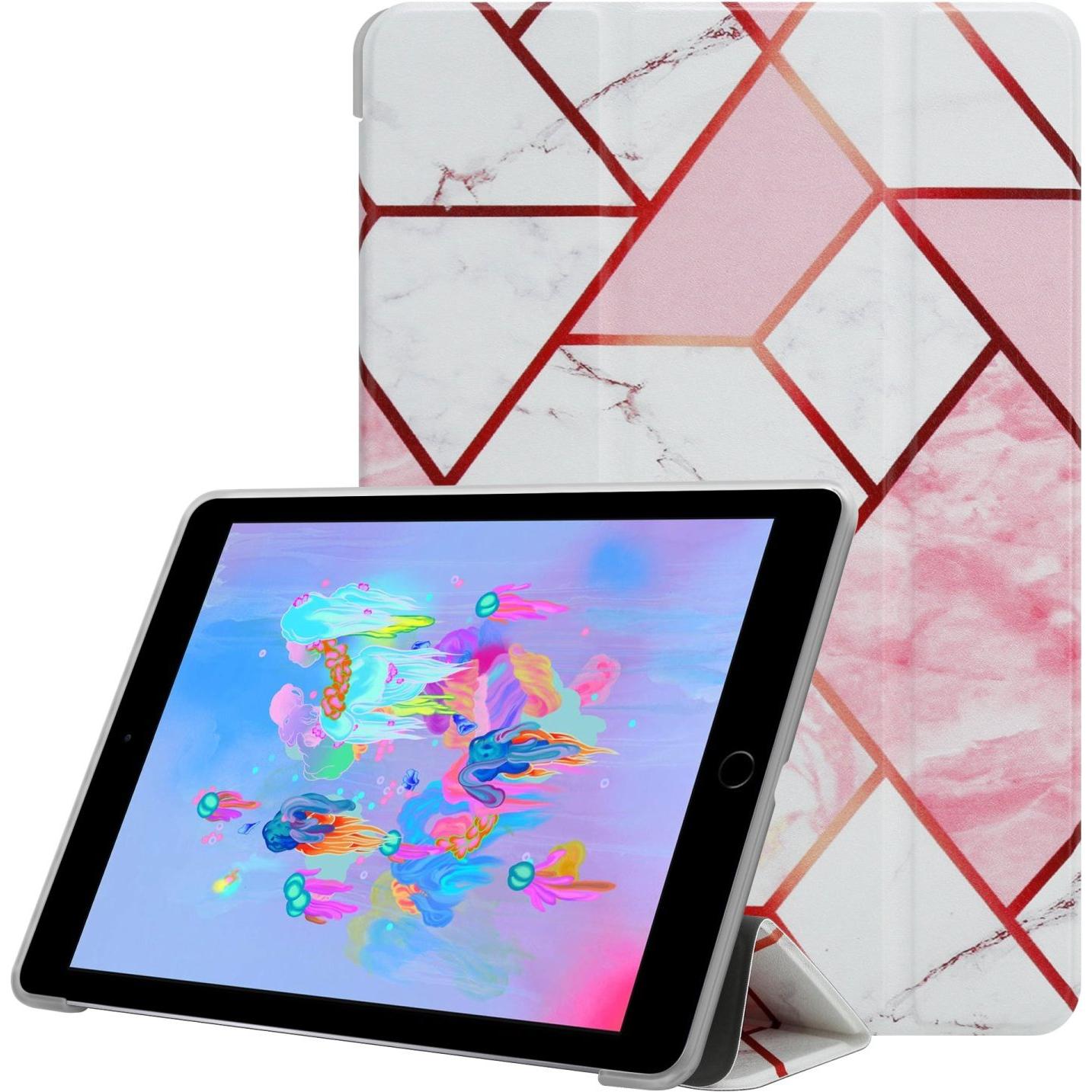 Cadorabo Tablet Book Hülle Bunter Marmor (iPad Air 2014 (2. Gen), iPad Air 2013 (1. Gen), IPad Pro 9.7), Tablet Hülle, W...