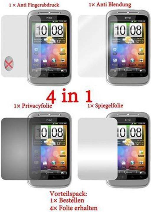 Produktbild Cadorabo 4x Schutzfolie (1 Stück, HTC Wildfire S)