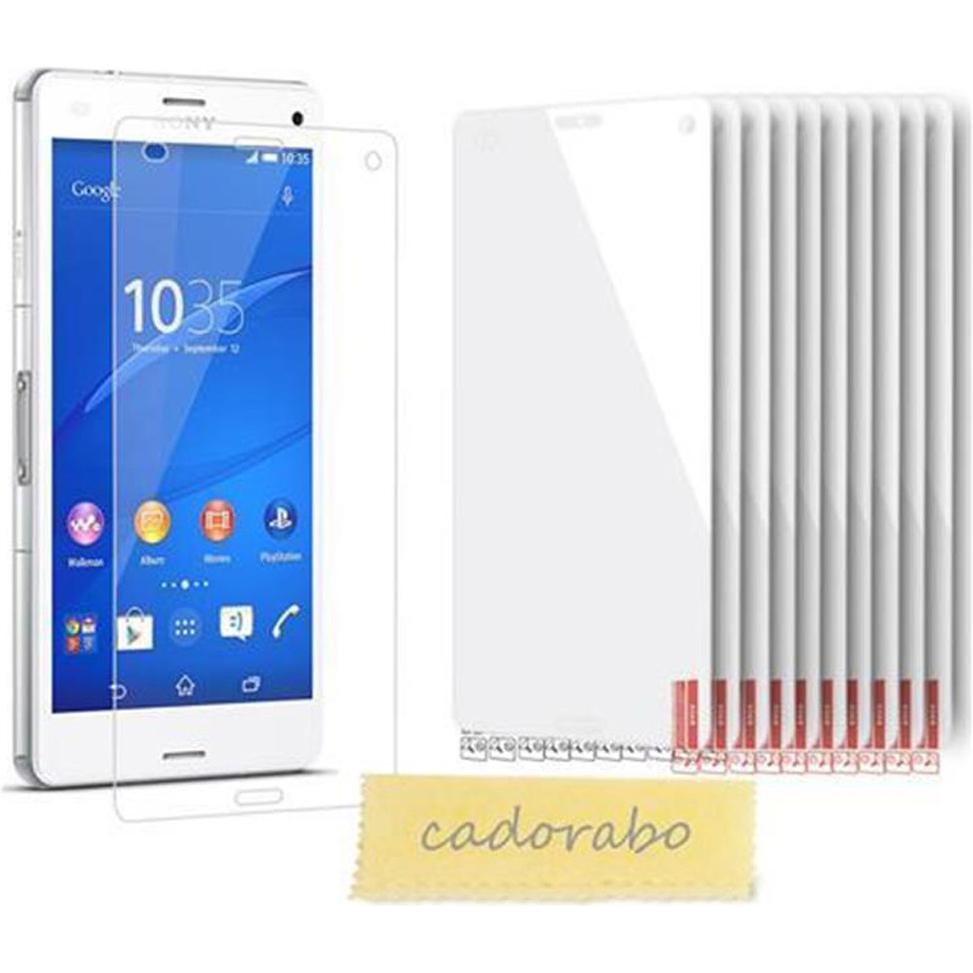 Cadorabo 10x Schutzfolie (1 Stück, Sony Xperia Z3 Compact), Smartphone Schutzfolie, Weiss