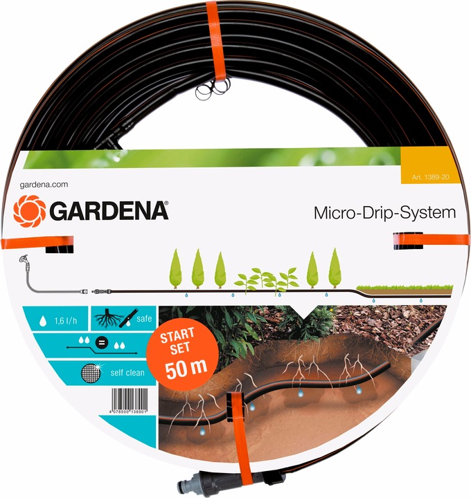 Produktbild Gardena Tropfrohr unterirdisch (Tropfschlauch + Tropfrohr)