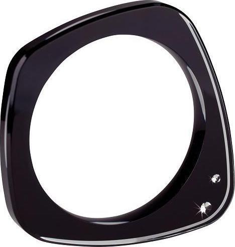 Produktbild Cayoo Bangle Small - Armreifen, schwarz (Plexiglas mit Swarovski Elementen)