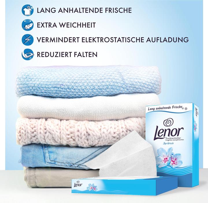 Image du produit Lenor Fraîcheur D'Avril (34 Cycles de lavage, Lingettes)