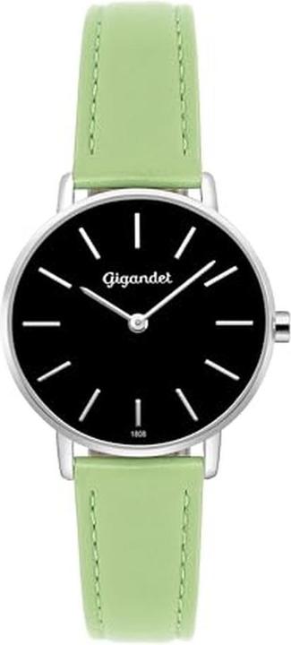 Produktbild Gigandet G36022 Womens Analogue Japanese Quartz Watch with Leather Strap Green green band ring (Analoguhr)