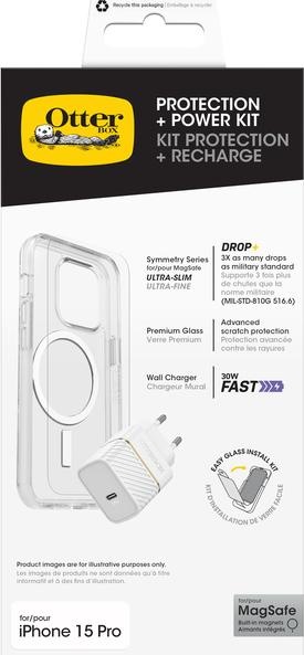 Produktbild OtterBox Protection + Power KIT - Starter Kit (Apple iPhone 15 Pro)