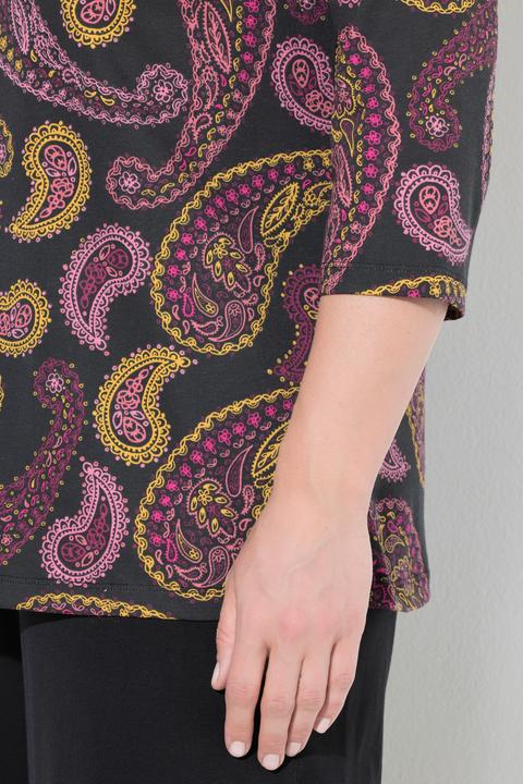 Produktbild Ulla Popken Shirt, A-Linie, Rundhals, Keyhole, 3/4-Arm (50, 52)