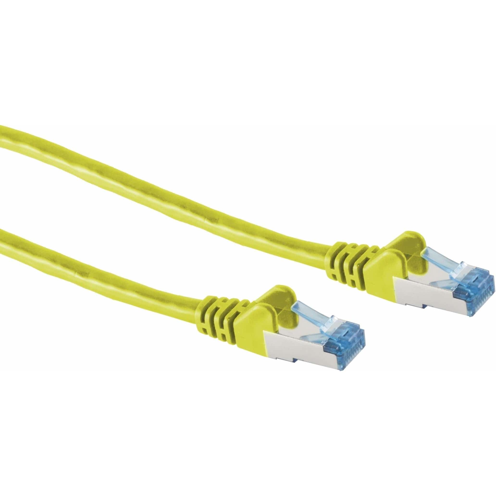 Thumbnail - Shiverpeaks S/CONN maximum connectivity Netzwerkkabel-Patchkabel, cat 6A, S/FTP, PIMF, gelb, 0,25m (S/FTP, CAT6a, 0.25 m...