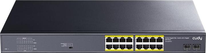 Actual product image Cudy GS1020PS2 network switch Gigabit Ethernet (10/100/1000) Power over Ethernet (PoE) Black (18 Ports)
