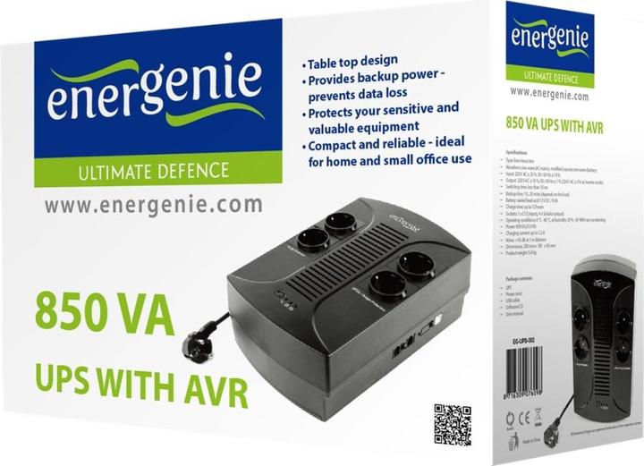 Produktbild Gembird 650 VA AC ± 10%, 50/60 Hz (850 VA, 510 W)